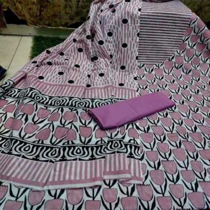 Unstitched Exclusive Three Piece for Women