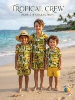 Boys 2-8 Years (Hawai) Beach Shirt Set
