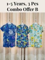 Combo Offer Boys 1-5 Years, 3 sets combo Hawai Beach Shirt