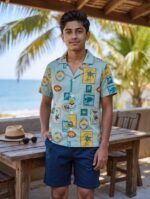 Boys 8-16 Years (Hawai) Beach Shirt - Image 3